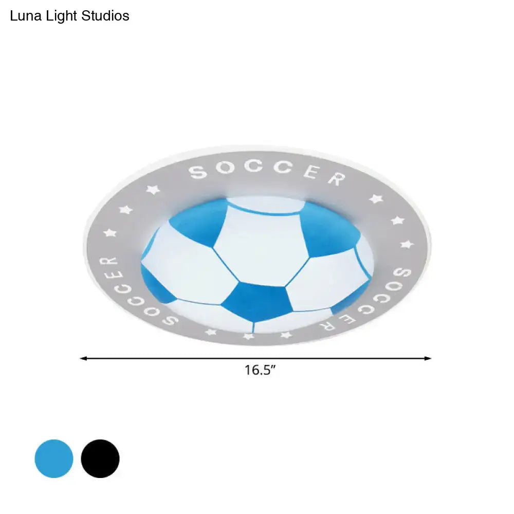 Black Football Ceiling Light