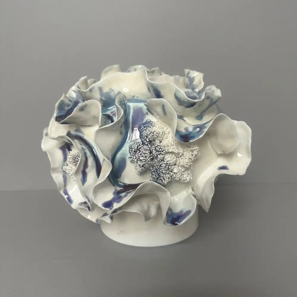 Fold Pattern Porcelain Vase