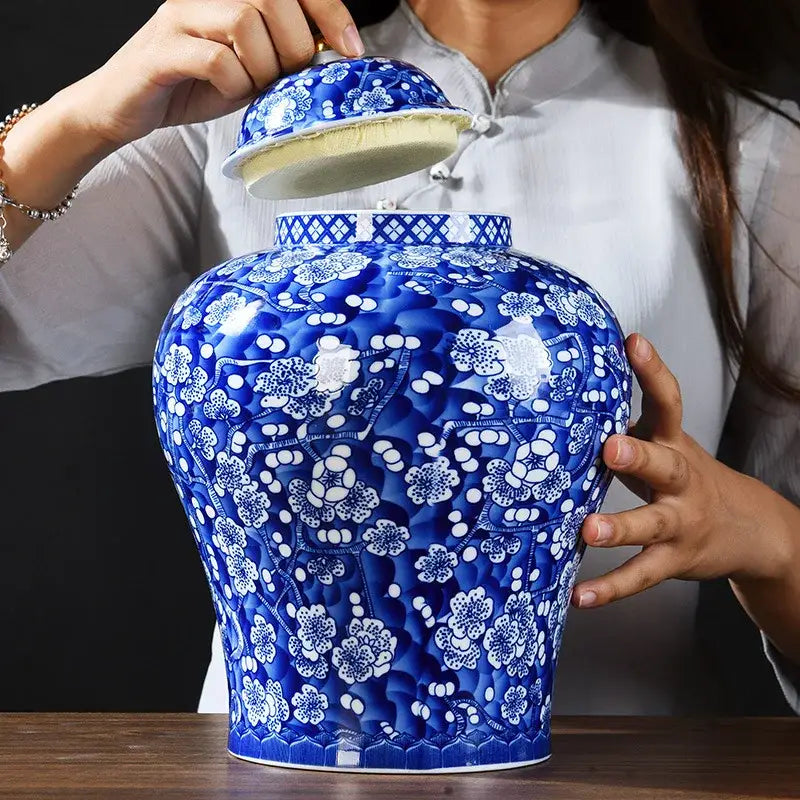 Porcelain Ginger Storage Jar