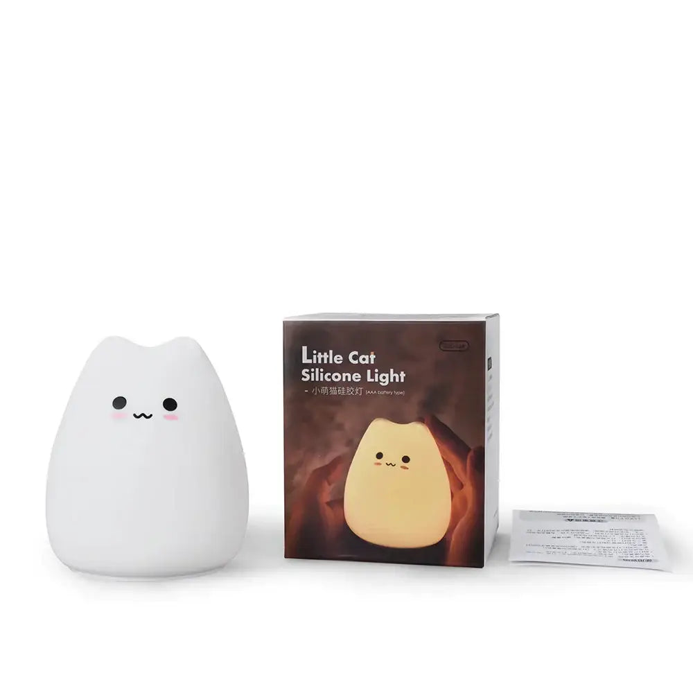 Blue Cat Silicone Night Light