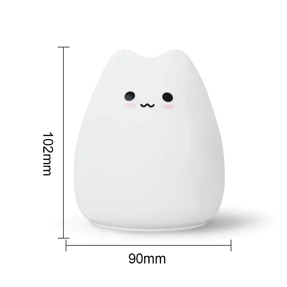 Blue Cat Silicone Night Light