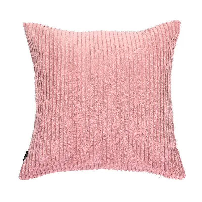 Grey Flocking Pillow Cover