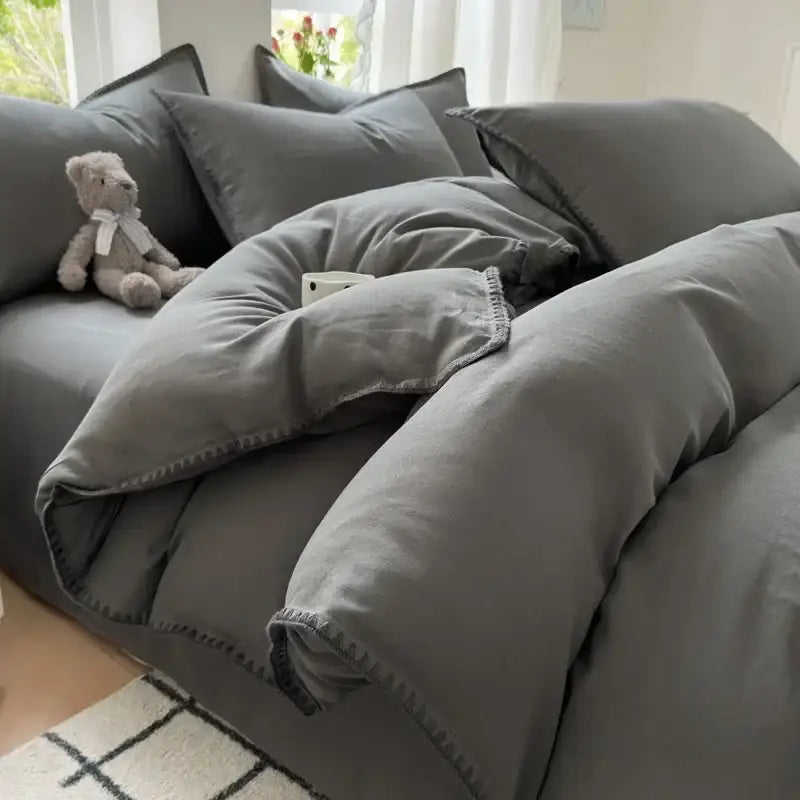 Zigzag Stitch Cotton Bedding