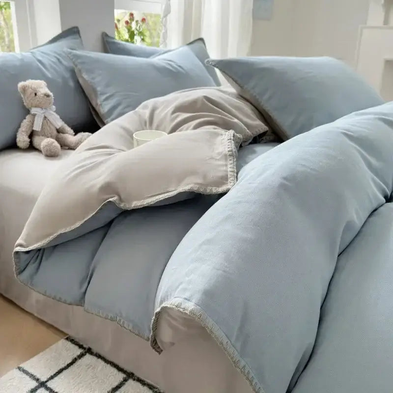 Zigzag Stitch Cotton Bedding