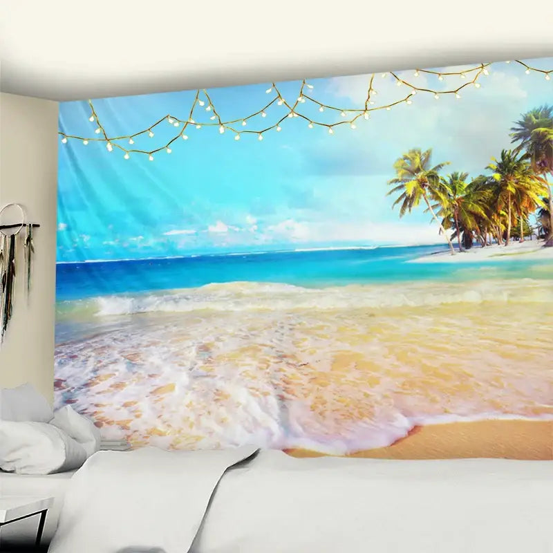 Beach Mandala Wall Tapestry