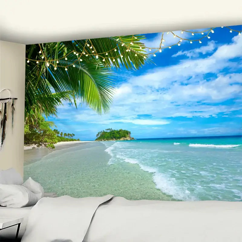 Beach Mandala Wall Tapestry