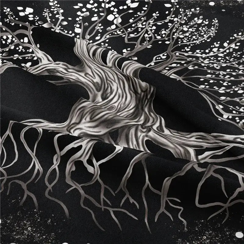 Black Tree Tapestry Decor