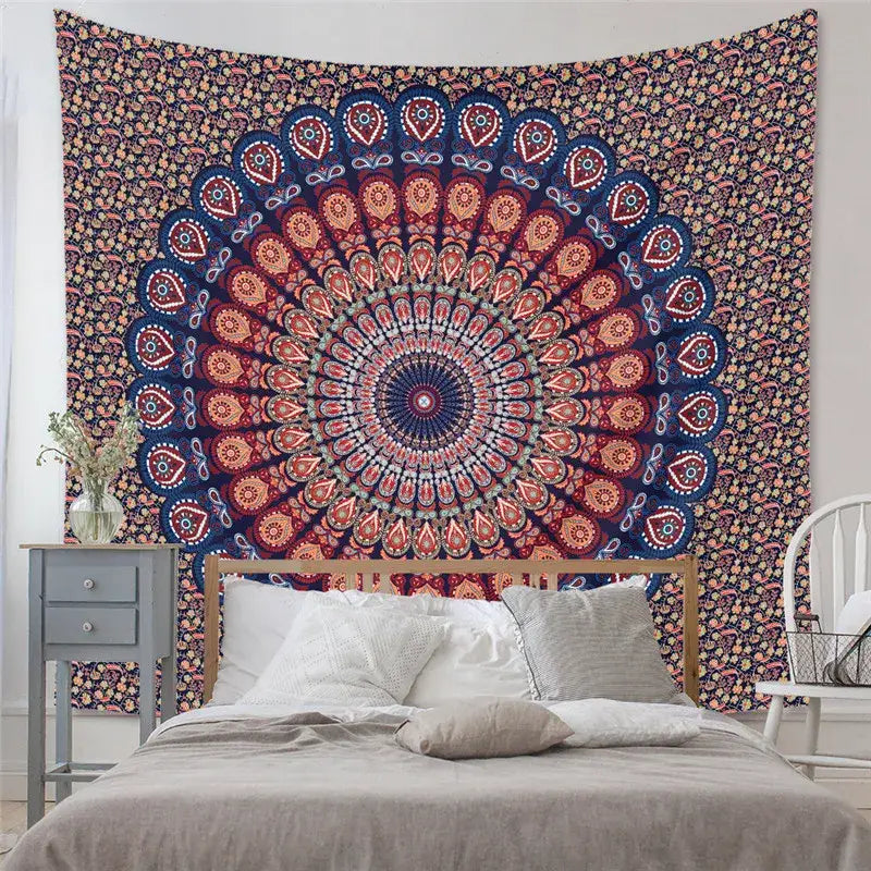 Black Tree Tapestry Decor