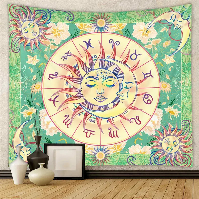 Black Tree Tapestry Decor