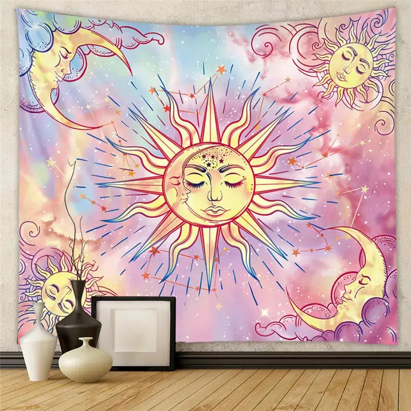 Black Tree Tapestry Decor