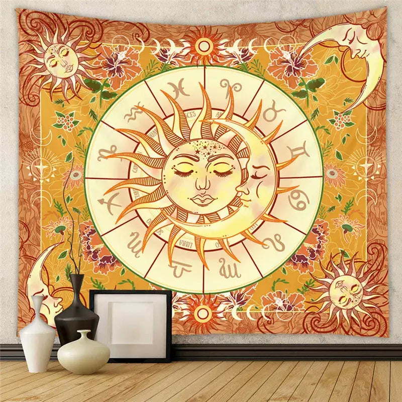 Black Tree Tapestry Decor