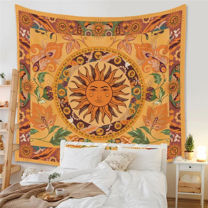 Black Tree Tapestry Decor