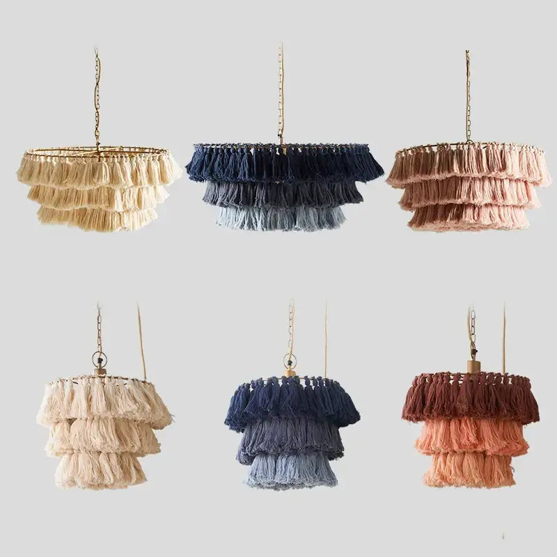 Blush Pink Tassel Light