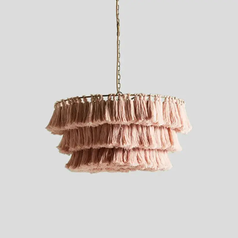 Blush Pink Tassel Light