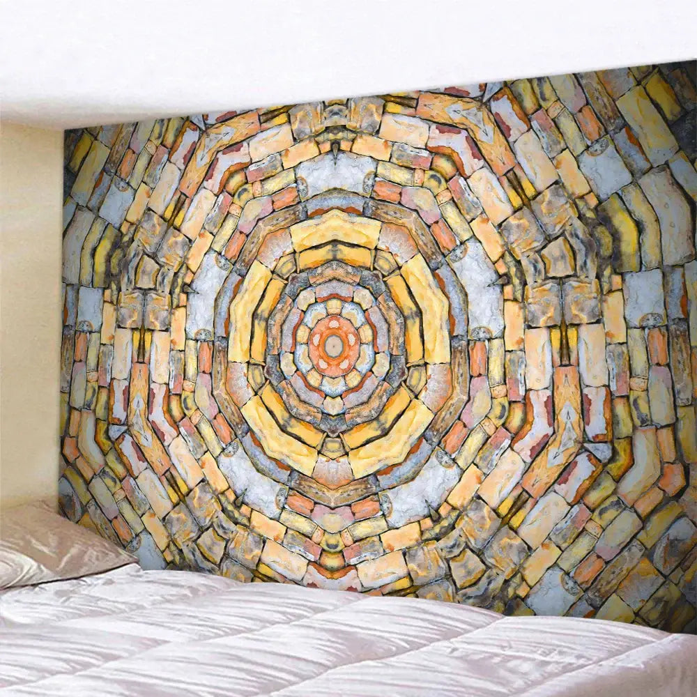 Mandala Brick Tapestry Decor