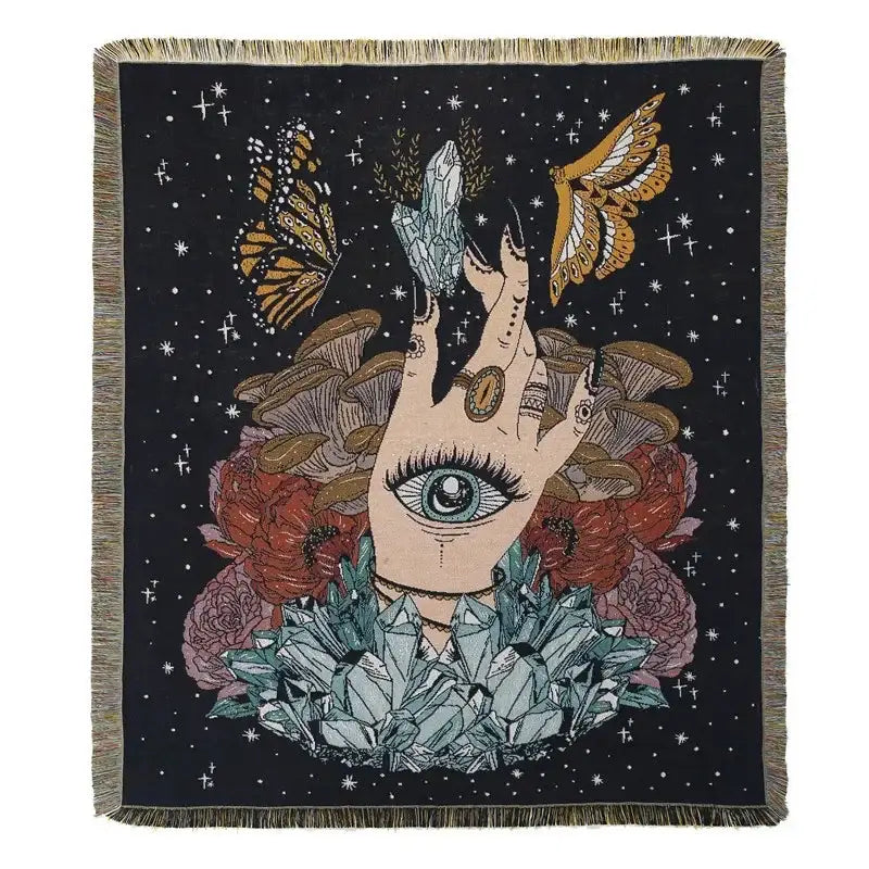 Yellow Sun Camping Blanket