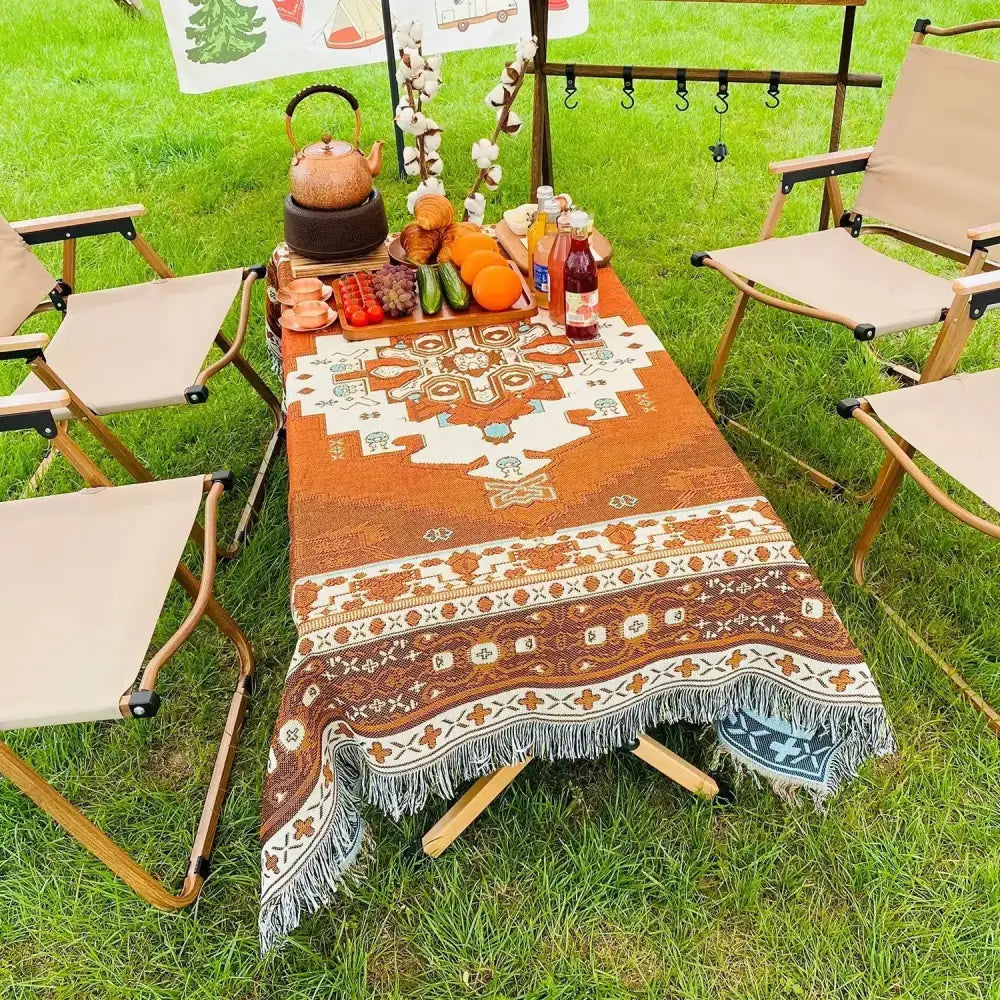 Yellow Sun Camping Blanket