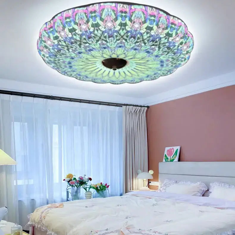 Colorful Mandala LED Ceiling Light