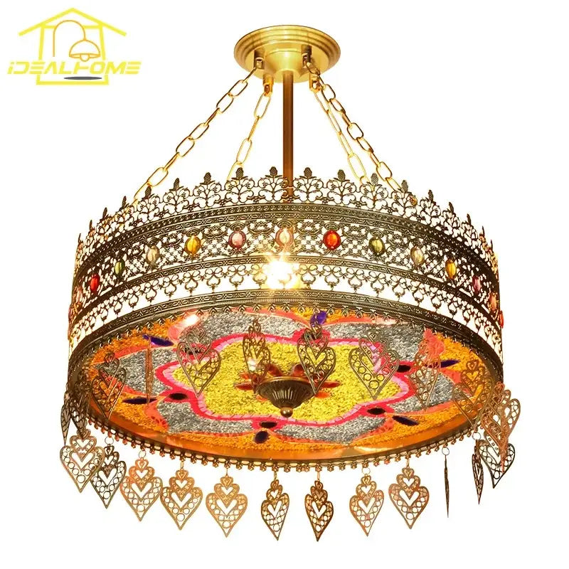 Gold Mosaic Pendant Light
