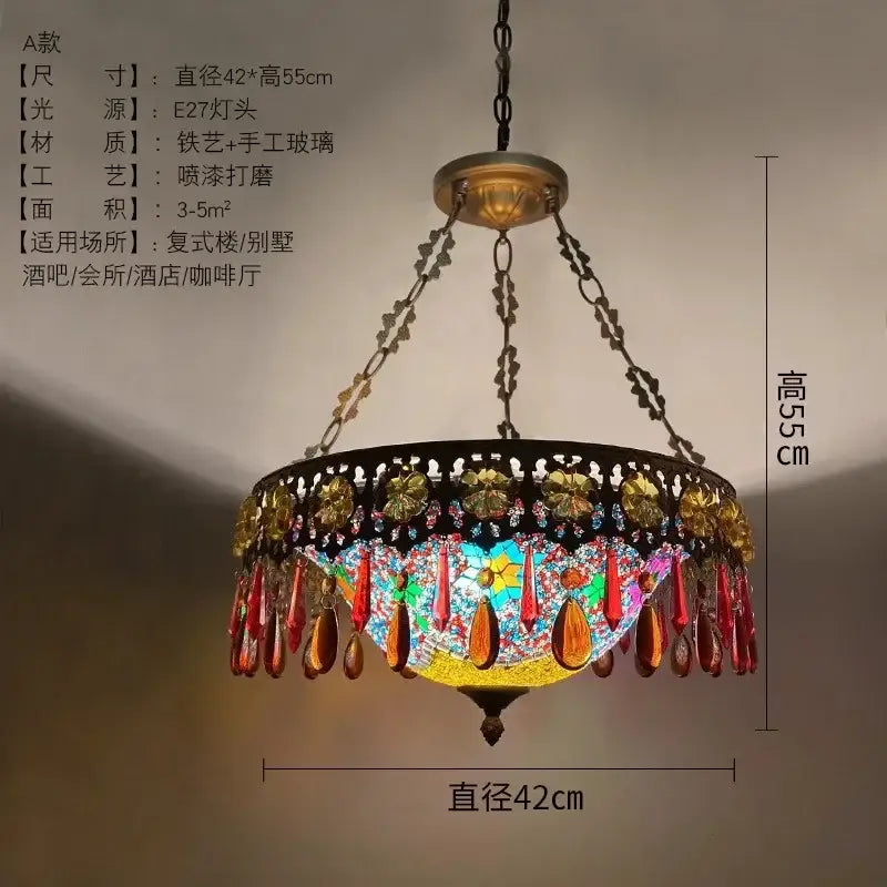 Gold Mosaic Pendant Light