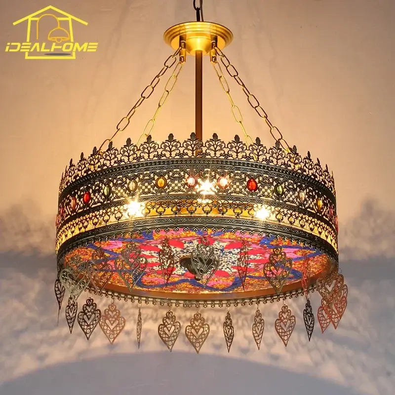 Gold Mosaic Pendant Light