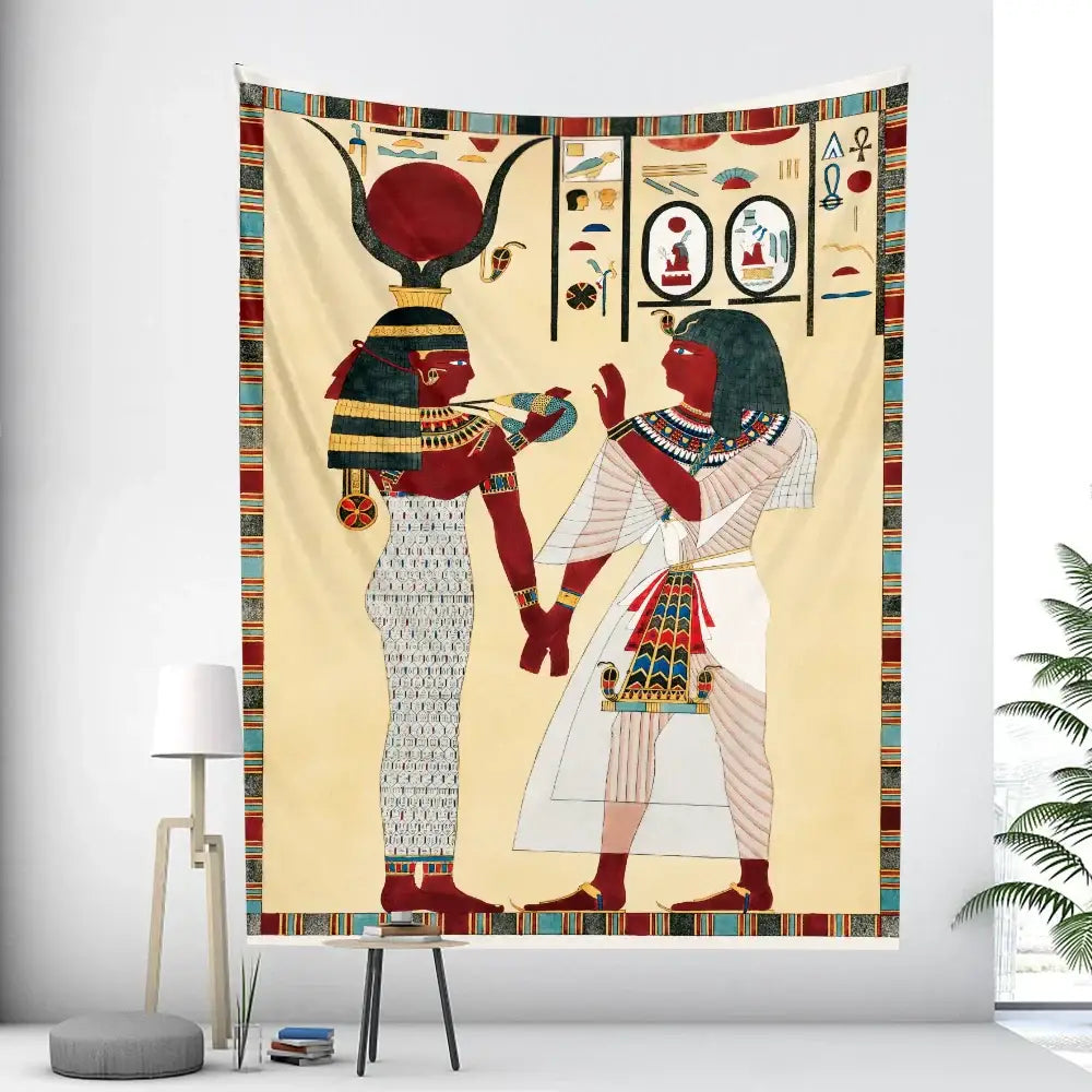 Gold Red Mural Tapestry