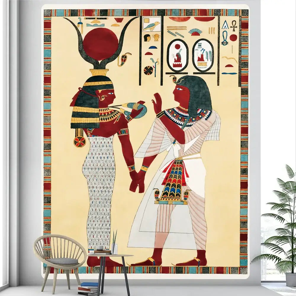 Gold Red Mural Tapestry