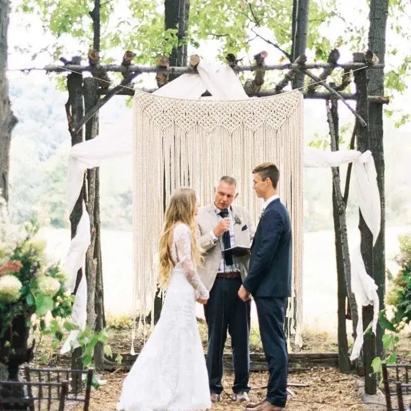 Driftwood Macrame Curtain Tapestry