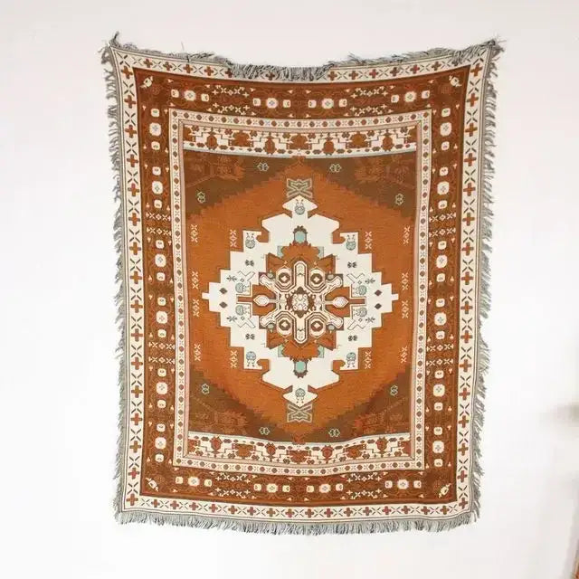 Gray Tiger Tapestry Rug