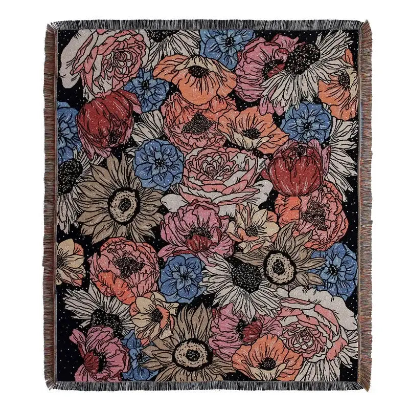 Gray Tiger Tapestry Rug