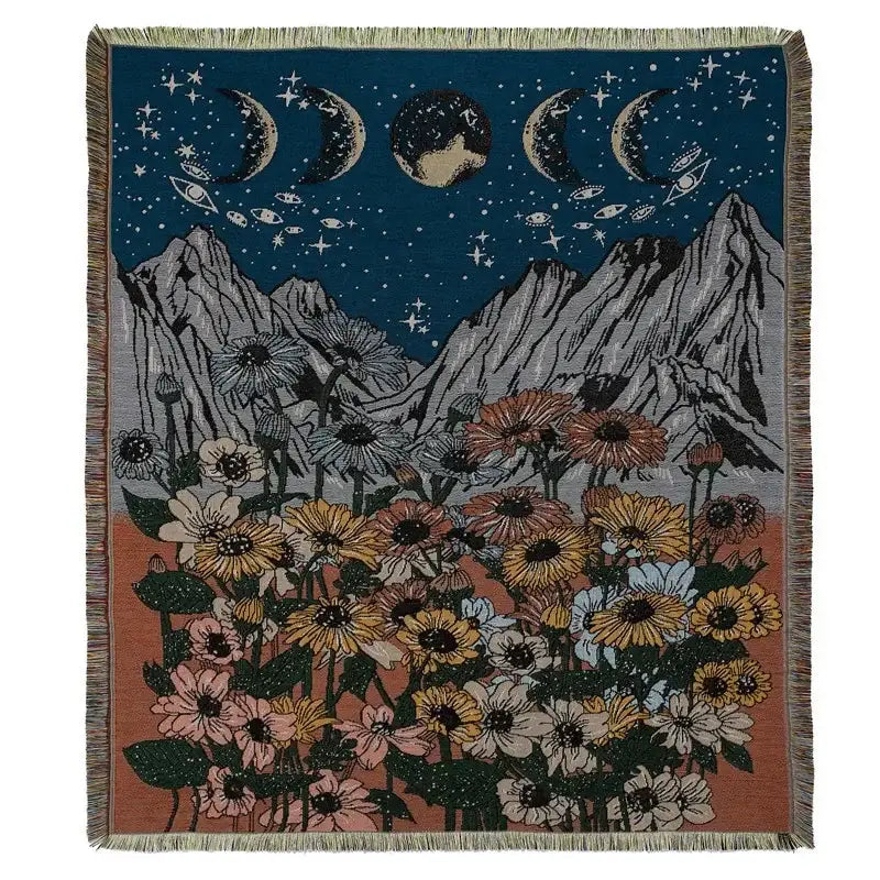 Gray Tiger Tapestry Rug