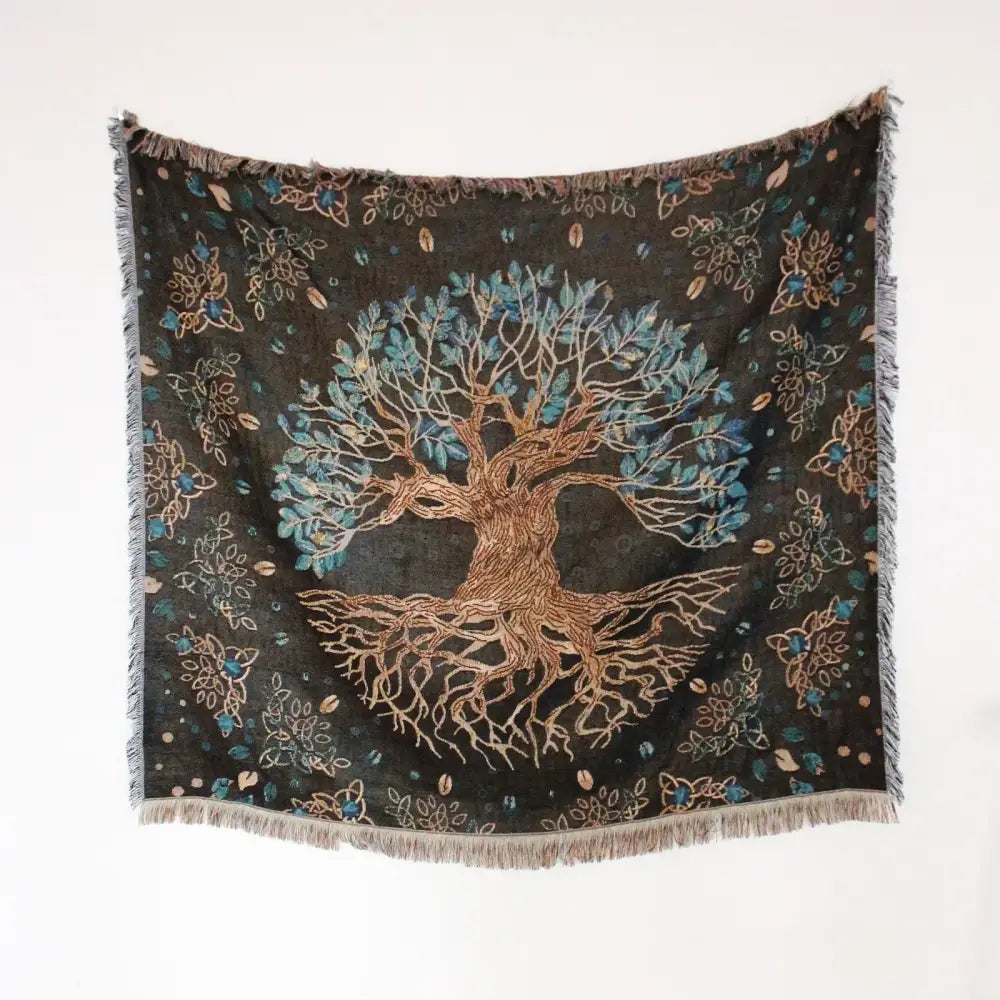 Gray Tiger Tapestry Rug