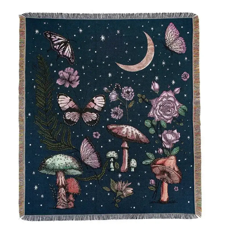 Gray Tiger Tapestry Rug