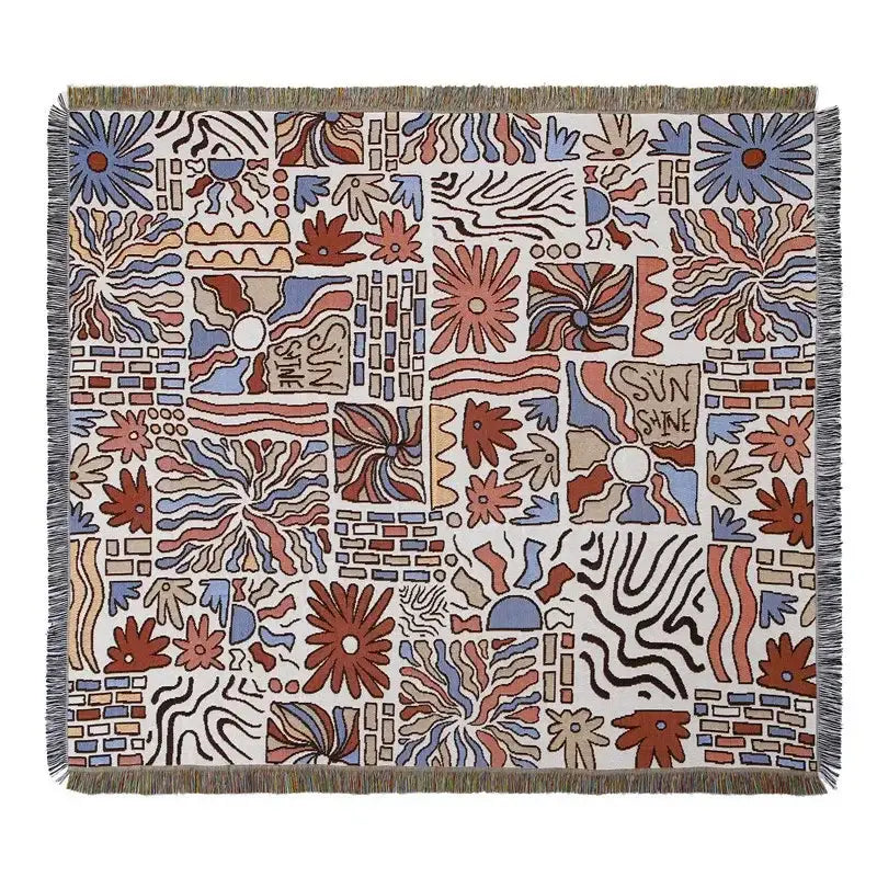 Gray Tiger Tapestry Rug