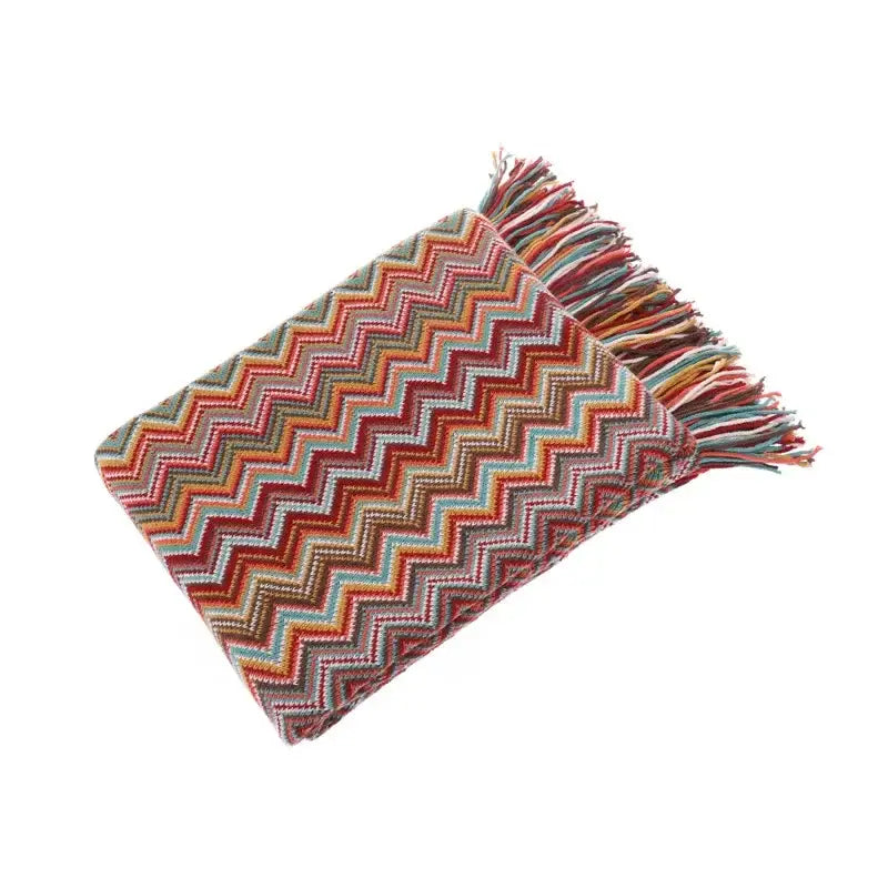 Multicolor Boho Stripe Throw