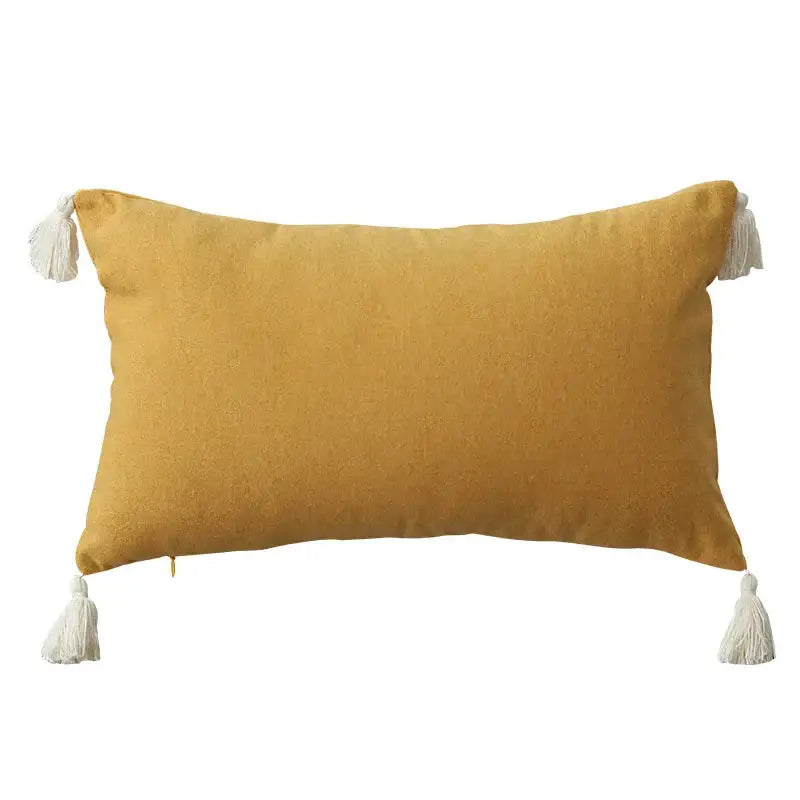 Beige Linen Tassel Covers