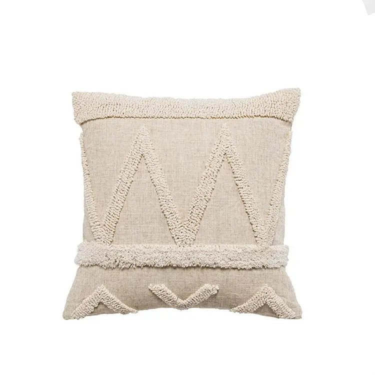 Beige White Tufted Covers