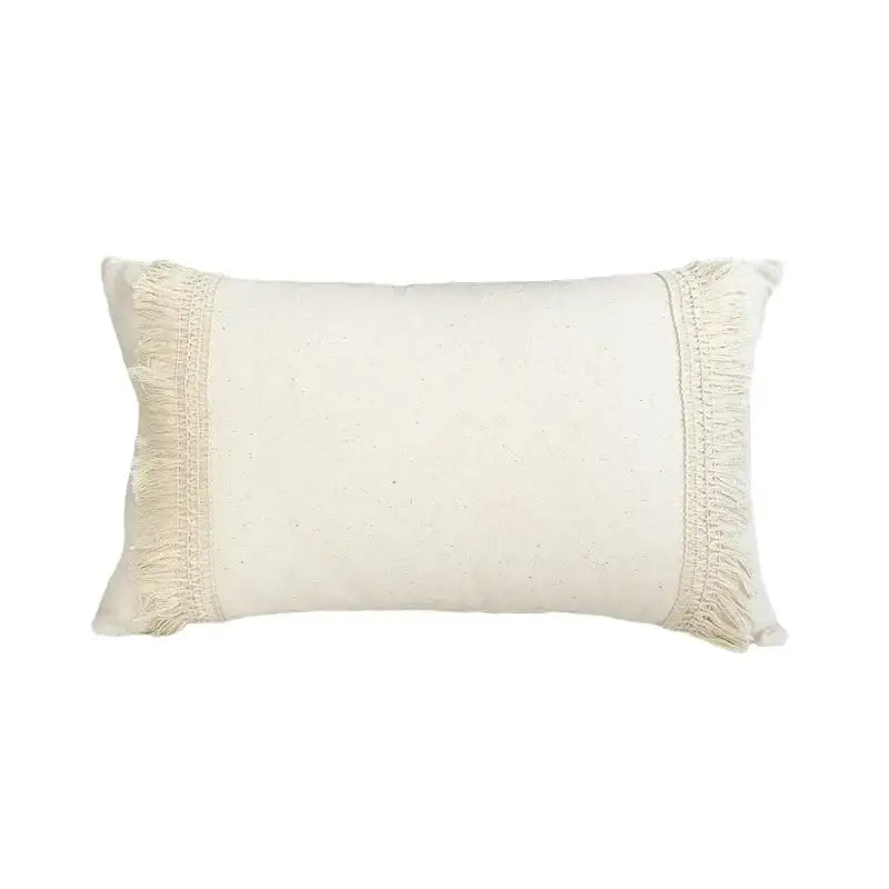 Beige Yellow Cotton Pillow