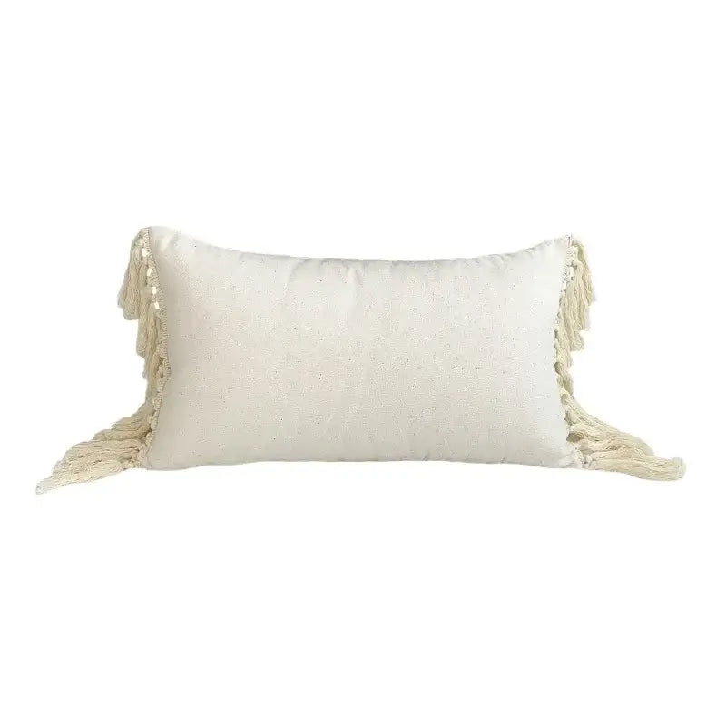 Beige Yellow Cotton Pillow