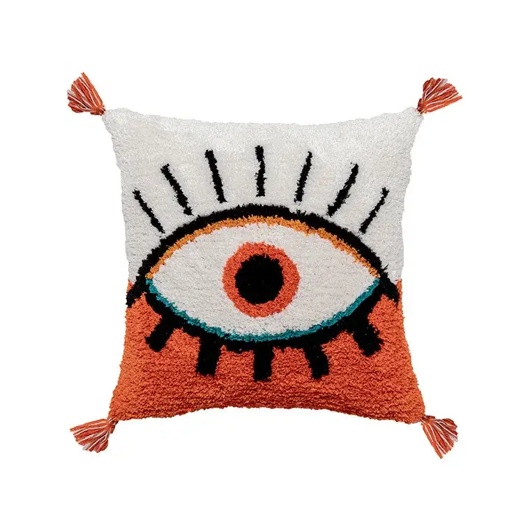 Beige Tufted Cushion Covers