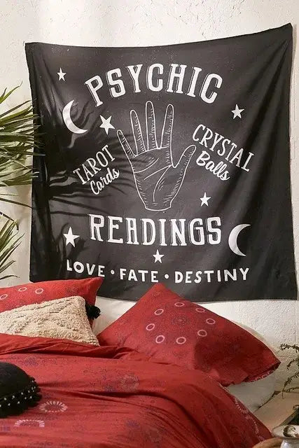 Black Divination Tapestry Decor