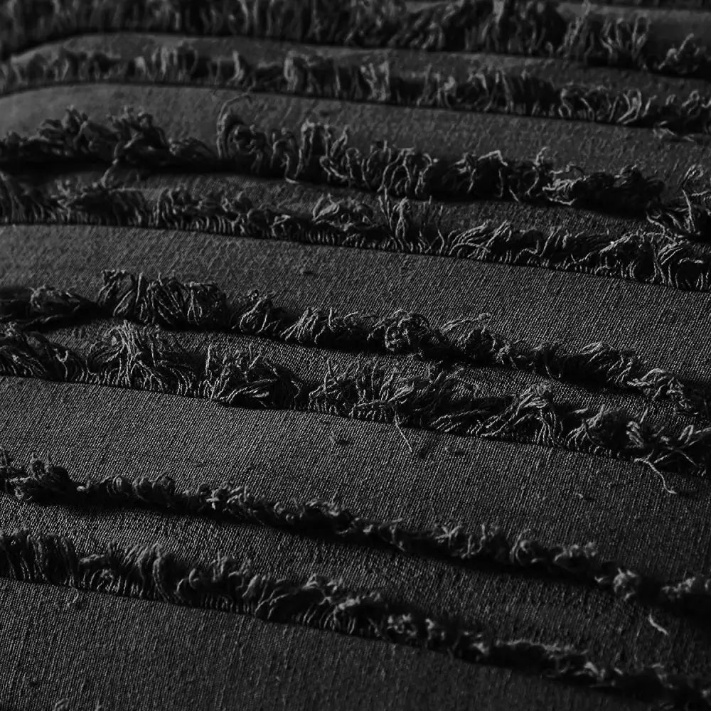 Black Tassel Pillow Covers