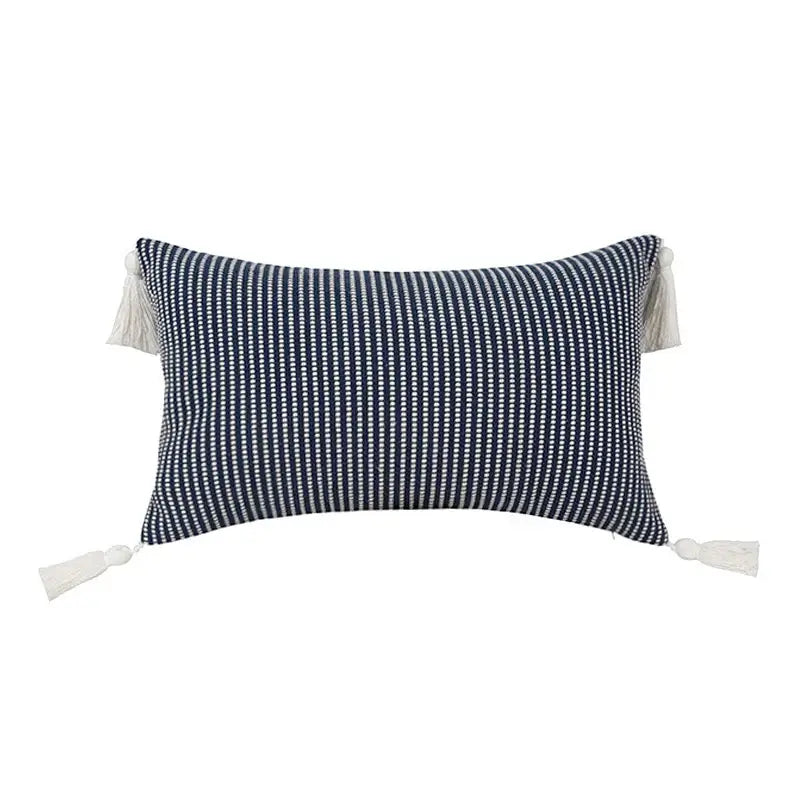 Black White Jacquard Pillow