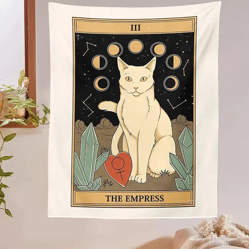 Cat Tarot Tapestry Wall