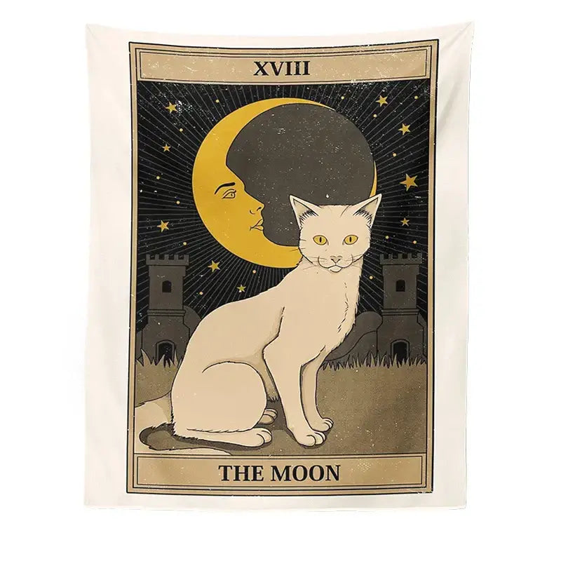 Cat Tarot Tapestry Wall
