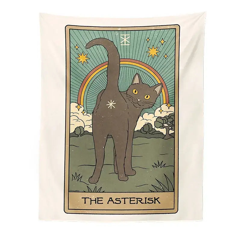 Cat Tarot Tapestry Wall
