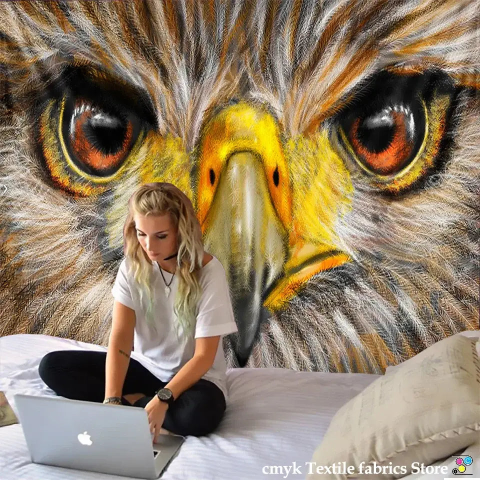 Colorful Owl Wall Tapestry