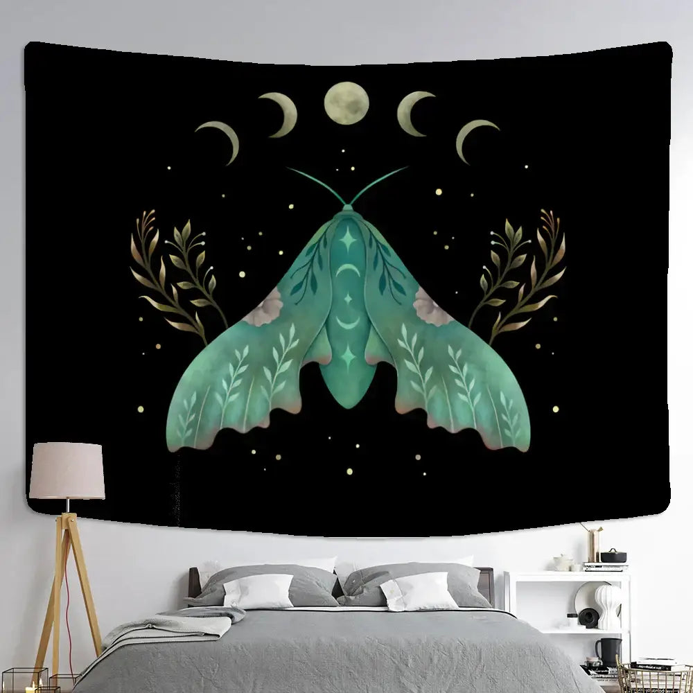 Cream Butterfly Tapestry Decor