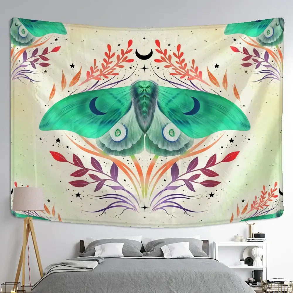 Cream Butterfly Tapestry Decor