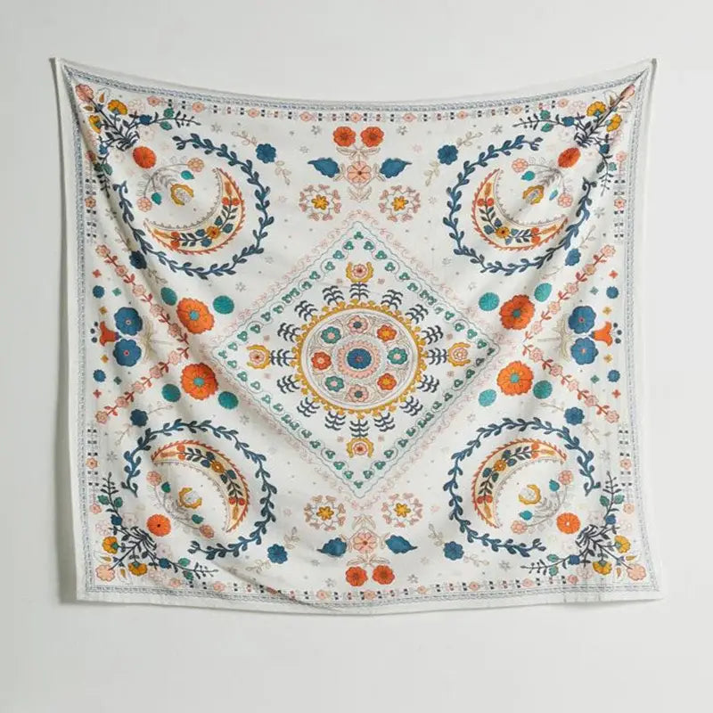 Orange Celestial Wall Tapestry